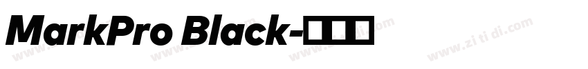 MarkPro Black字体转换